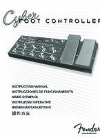 Fender Cyber-Foot-Controller - Owners Manual